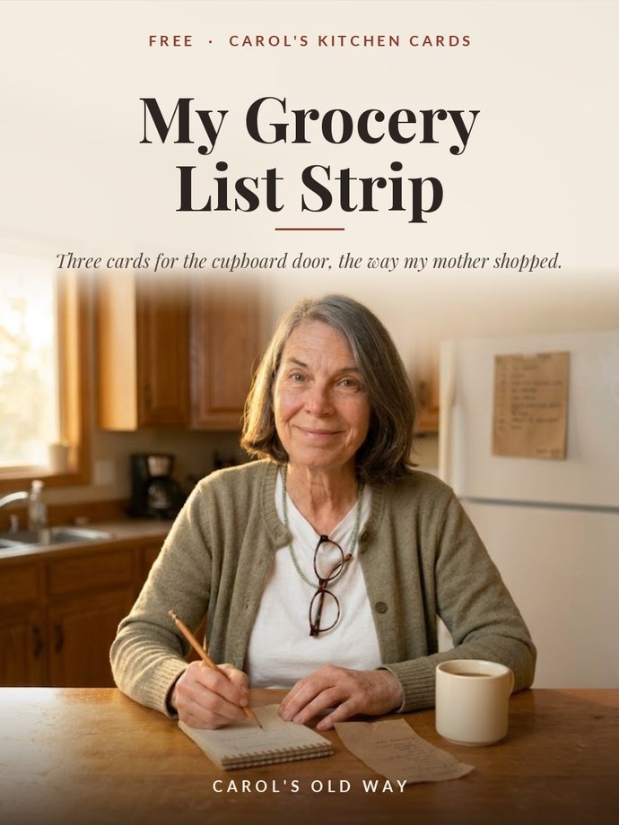 Cover of the free booklet, My Grocery List Strip