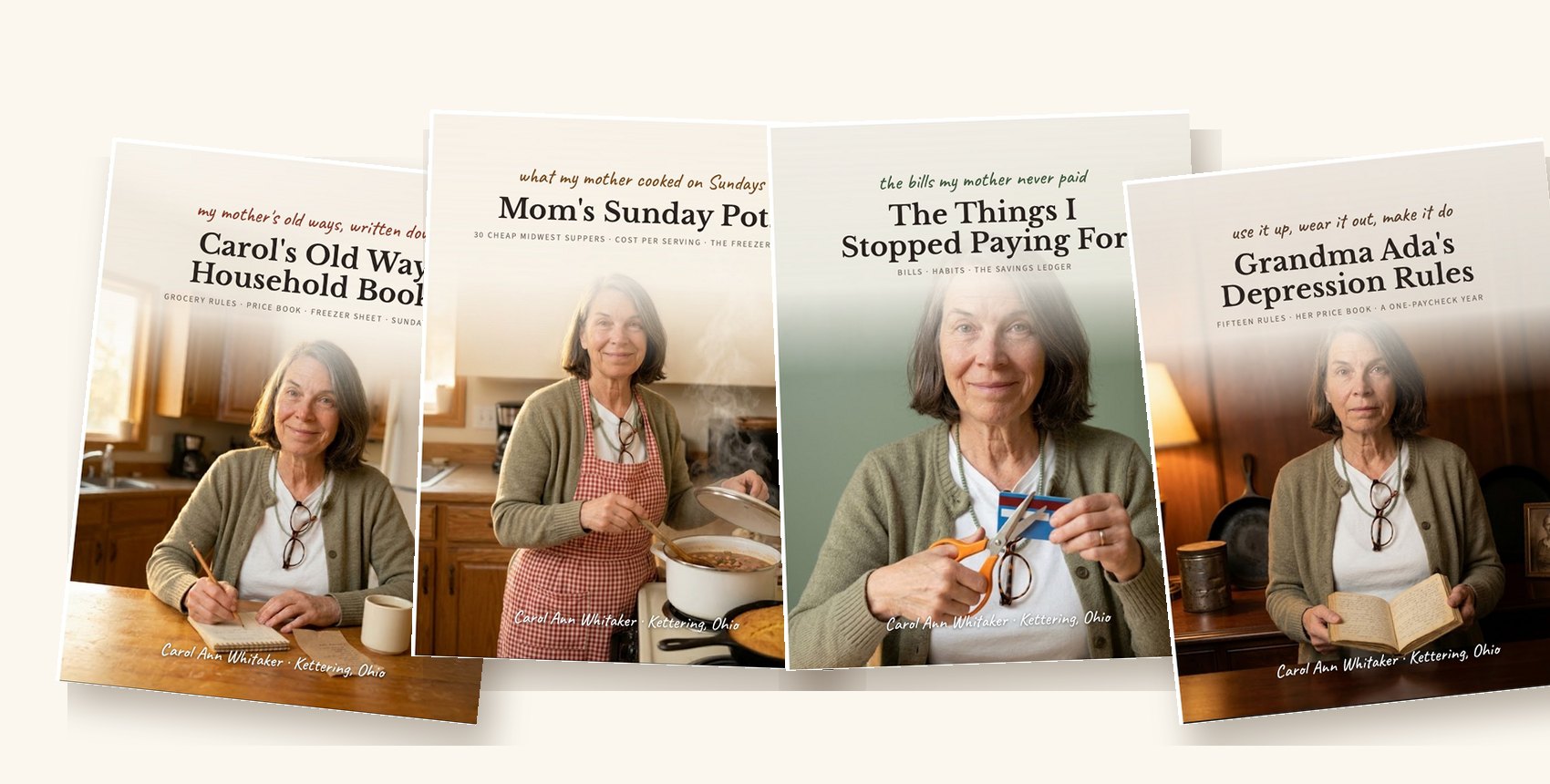 The four books in Carol's set